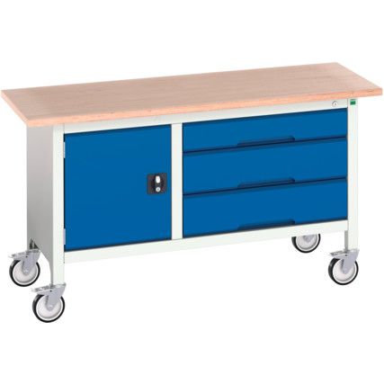 16923214.11 Verso Mobile Storage Bench 1500mm x 600mm x 830mm