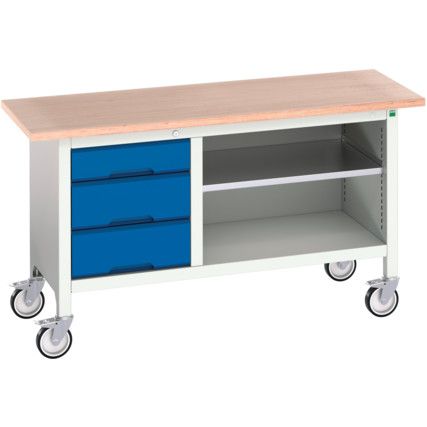 16923212.11 Verso Mobile Storage Bench 1500mm x 600mm x 830mm