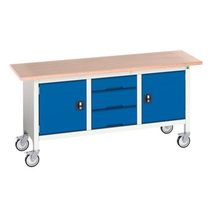 16923222.11 Verso Mobile Storage Bench 1750mm x 600mm x 830mm