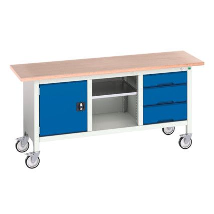 16923220.11 Verso Mobile Storage Bench 1750mm x 600mm x 830mm