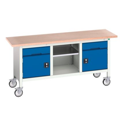 16923221.11 Verso Mobile Storage Bench 1750mm x 600mm x 830mm