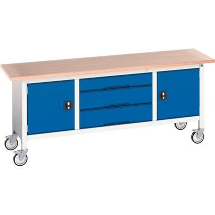 16923232.11 Verso Mobile Storage Bench 2000mm x 600mm x 830mm