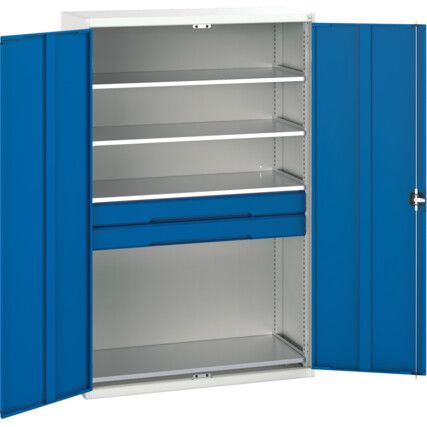 Verso Storage Cabinet, 2 Doors, Blue, 2000 x 1300 x 550mm