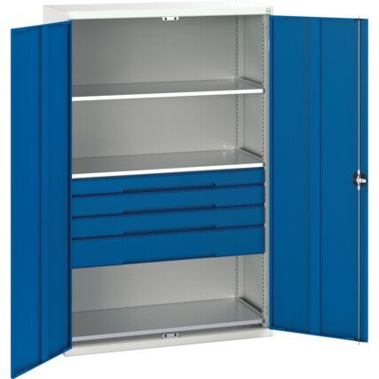 Verso Storage Cabinet, 2 Doors, Blue, 2000 x 1300 x 550mm