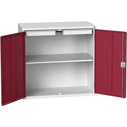 VERSO CUPBOARD W/ 1 SHELF 2 DRAWERS 1050X550X1000H RAL7035/3004