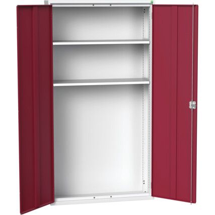 VERSO CUPBOARD WITH 2 SHELVES 1050X350X2000H RAL7035/3004