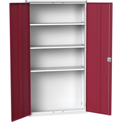 VERSO CUPBOARD WITH 3 SHELVES 1050X350X2000H RAL7035/3004