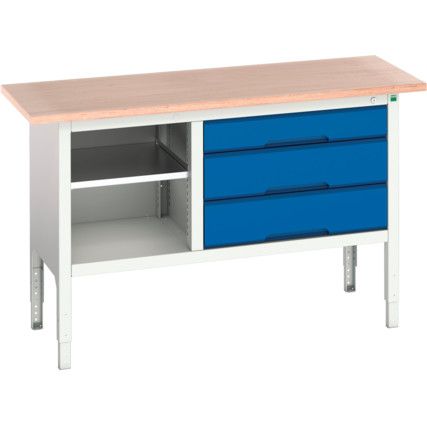 16923013.11 Verso 1500 x 600mm Stat. Storage Bench K