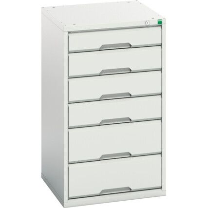 VERSO CABINET WITH 6 DRAWERS 525X550X600H RAL7035