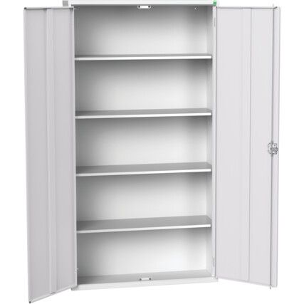 VERSO CUPBOARD WITH 4 SHELVES 1050X350X2000H RAL7035