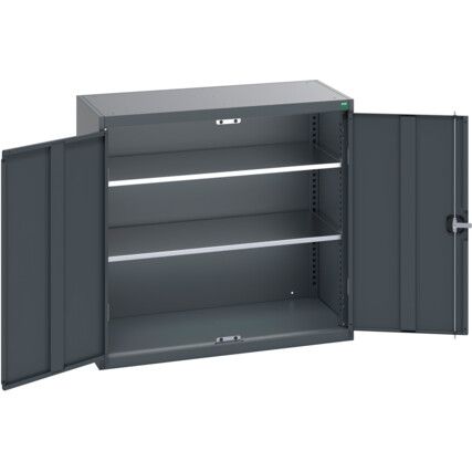 CUBIO CUPBOARD WITH 2 SHELVES 1050X525X1000H