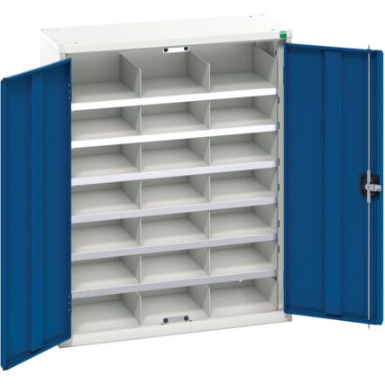 Verso Storage Cabinet, 2 Doors, Blue, 1000 x 800 x 350mm