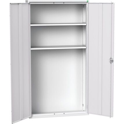 VERSO CUPBOARD WITH 2 SHELVES 1050X350X2000H RAL7035