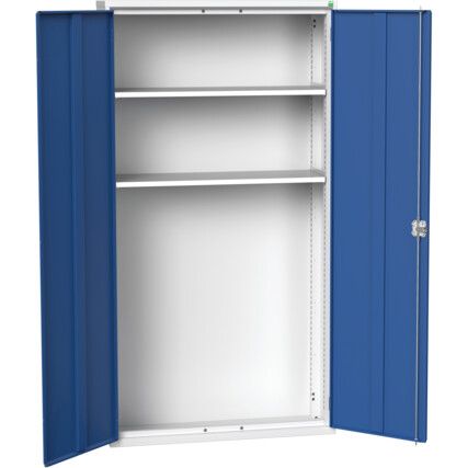 VERSO CUPBOARD WITH 2 SHELVES 1050X350X2000H RAL7035/5010