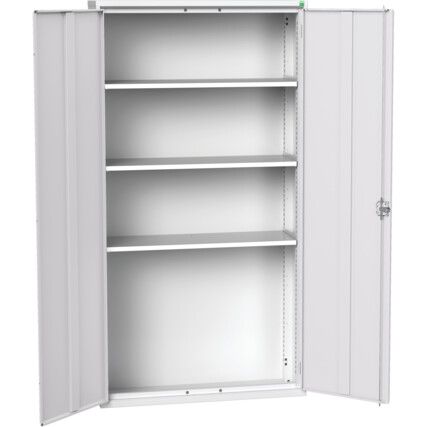 VERSO CUPBOARD WITH 3 SHELVES 1050X350X2000H RAL7035