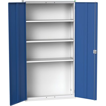 VERSO CUPBOARD WITH 3 SHELVES 1050X350X2000H RAL7035/5010