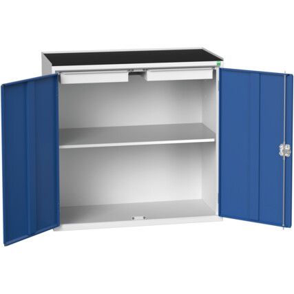 VERSO CUPBOARD W/ 1 SHELF 2 DRAWERS 1050X550X1015H RAL7035/5010