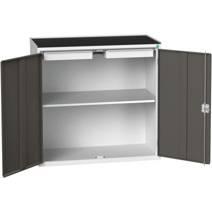 VERSO CUPBOARD W/ 1 SHELF 2 DRAWERS 1050X550X1015H RAL7035/7016