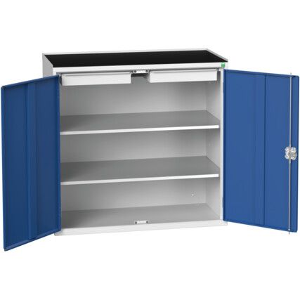 VERSO CUPBOARD W/ 2 SHELVES 2 DRAWERS 1050X550X1015H RAL7035/5010