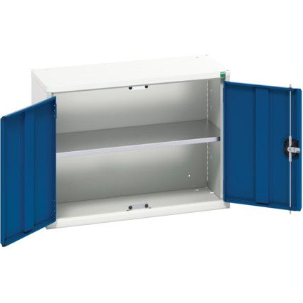 Verso Wall Cabinet, Single Door,Blue/Grey, 600 x 800 x 350mm