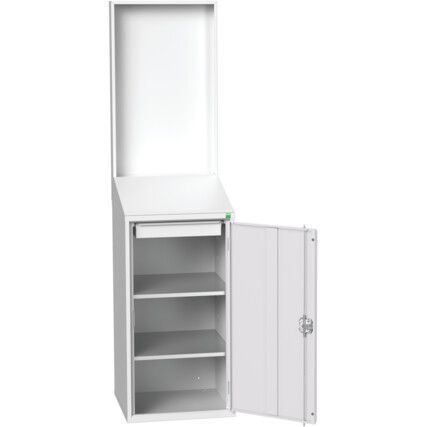 VERSO LECTERN W/ PANEL W/ 2 SHELF , 1 DRAWER 525X550X2000H RAL7035