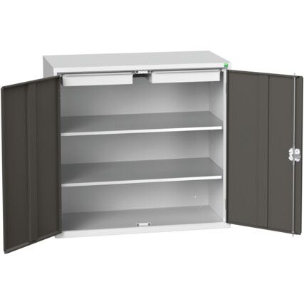 VERSO CUPBOARD W/ 2 SHELVES 2 DRAWERS 1050X550X1000H RAL7035/7016