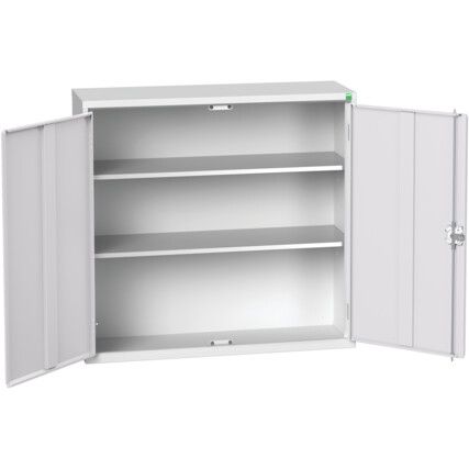 VERSO CUPBOARD WITH 2 SHELVES 1050X350X1000H RAL7035