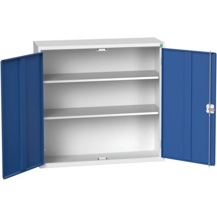 VERSO CUPBOARD WITH 2 SHELVES 1050X350X1000H RAL7035/5010