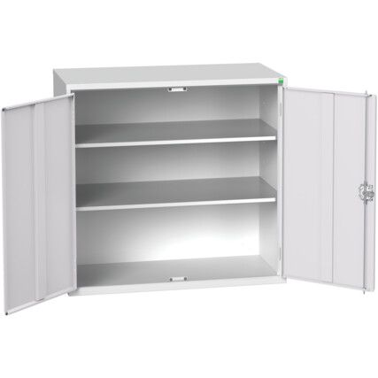 VERSO CUPBOARD WITH 2 SHELVES 1050X550X1000H RAL7035