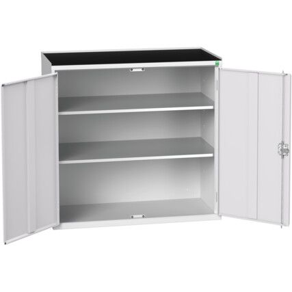 VERSO CUPBOARD WITH 2 SHELVES 1050X550X1015H RAL7035