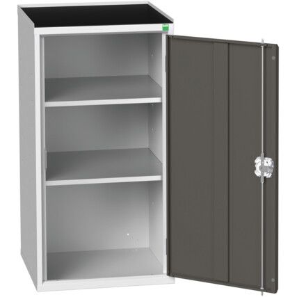 VERSO CUPBOARD WITH 2 SHELVES 525X550X1015H RAL7035/7016