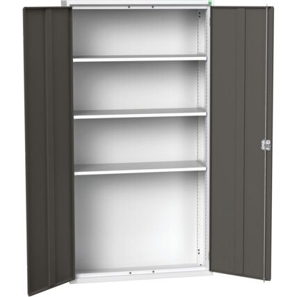 VERSO CUPBOARD WITH 3 SHELVES 1050X350X2000H RAL7035/7016