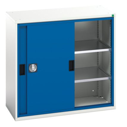 Verso Storage Cabinet, Single Sliding Door, Blue, 1000 x 1050 x 550mm