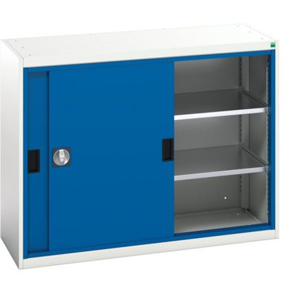 Verso Storage Cabinet, Single Sliding Door, Blue, 1000 x 1300 x 550mm