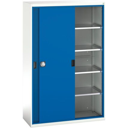 Verso Storage Cabinet, Single Sliding Door, Blue, 2000 x 1300 x 550mm