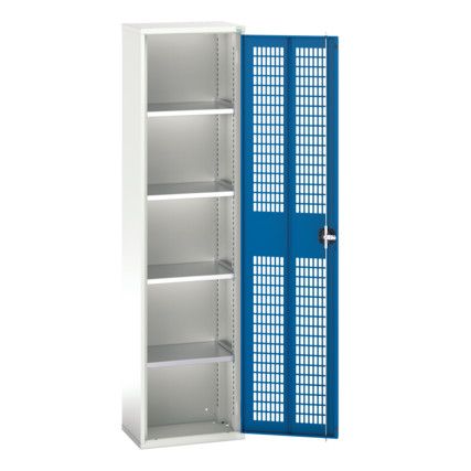 Verso Storage Cabinet, 2 Doors, Blue, 2000 x 525 x 350mm