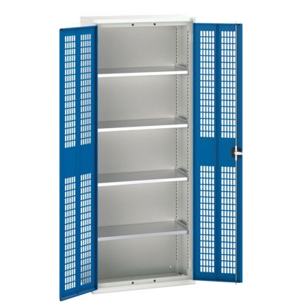 Verso Storage Cabinet, 2 Doors, Blue, 2000 x 800 x 350mm