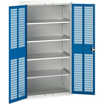 Verso Storage Cabinet, 2 Doors, Blue, 2000 x 1050 x 550mm