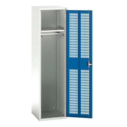 Verso PPE Cupboard, 2 Doors, Blue, 2000 x 525 x 550mm