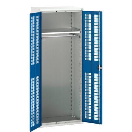 Verso PPE Cupboard, Single Door, Blue, 2000 x 800 x 550mm