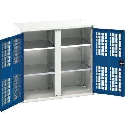 Verso PPE Cupboard, Single Door, Blue, 1000 x 1050 x 550mm