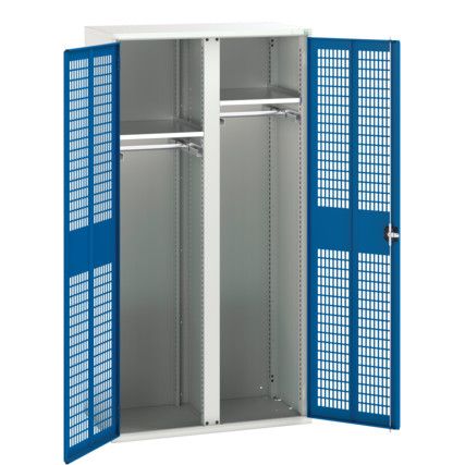 Verso PPE Cupboard, 2 Doors, Blue, 2000 x 1050 x 550mm