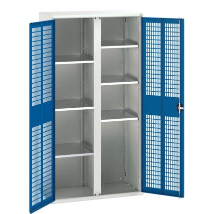 Verso PPE Cupboard, 2 Doors, Blue, 2000 x 1050 x 550mm