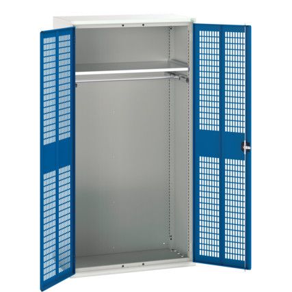 Verso PPE Cupboard, 2 Doors, Blue, 2000 x 1050 x 550mm