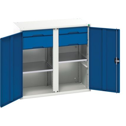 Verso Storage Cabinet, 2 Doors, Blue, 1000 x 1050 x 550mm