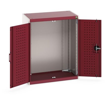 CUBIO SMLF-8510 CUPBOARD HOUSING WITH PERFO DOOR-LIGHT GREY/RED