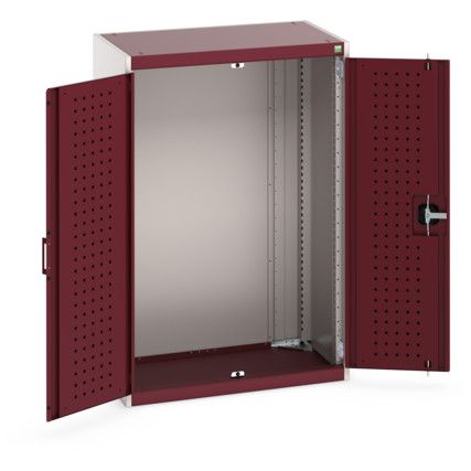 CUBIO SMLF-8512 CUPBOARD HOUSING WITH PERFO DOOR-LIGHT GREY/RED