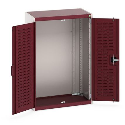 CUBIO SMLF-8512 CUPBOARD HOUSING WITH LOUVRE DOOR-LIGHT GREY/RED