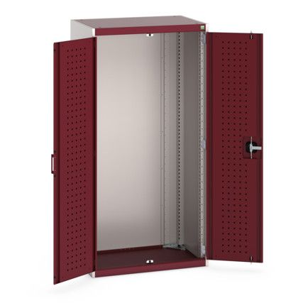 CUBIO SMLF-8516 CUPBOARD HOUSING WITH PERFO DOOR-LIGHT GREY/RED