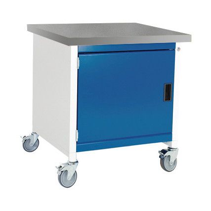 Cubio, Mobile Workbench, Light Grey, 840mm x 750mm x 750mm